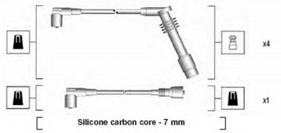 MAGNETI MARELLI 941125380688 -  Комплект проводов зажигания